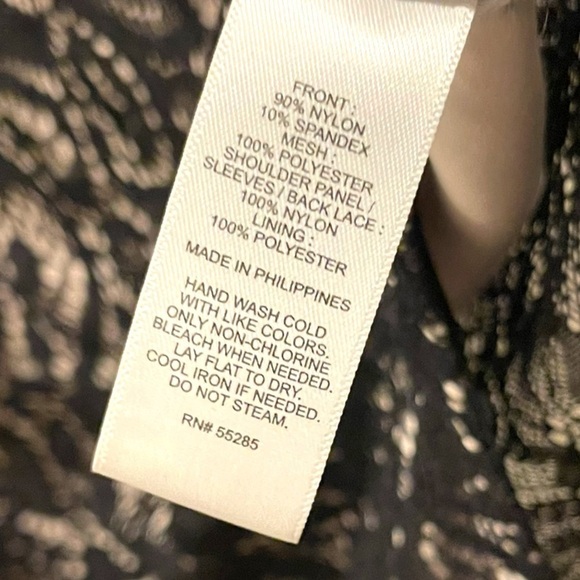 Express | Women's Bodysuit Lace Sheer Top | Size Medium - Picture 4 of 5